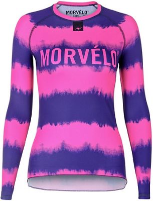 Morvelo Women's Maze Long Sleeve Baselayer  - Rosa/Viola - XXL, Rosa/Viola