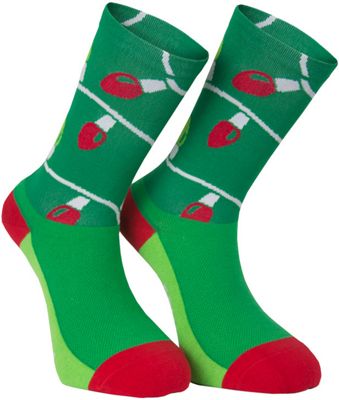 Primal Christmas Lights Socks  - Green-Red - L/XL/XXL, Green-Red