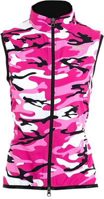 Primal Women's Camo Wind Vest - Pink-Black - L}, Pink-Black