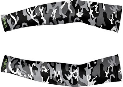 Primal Camo Arm Warmers - Black-White - L}, Black-White