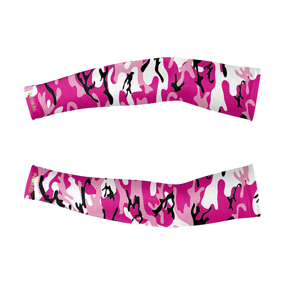 Primal Camo Arm Warmers - Rose/Noir, Rose/Noir