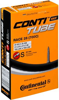 Continental Road Inner Tube - Black - 60mm Valve, Black