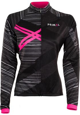 Primal Women's Neon Winter Jersey  - Noir/Rose - XS, Noir/Rose