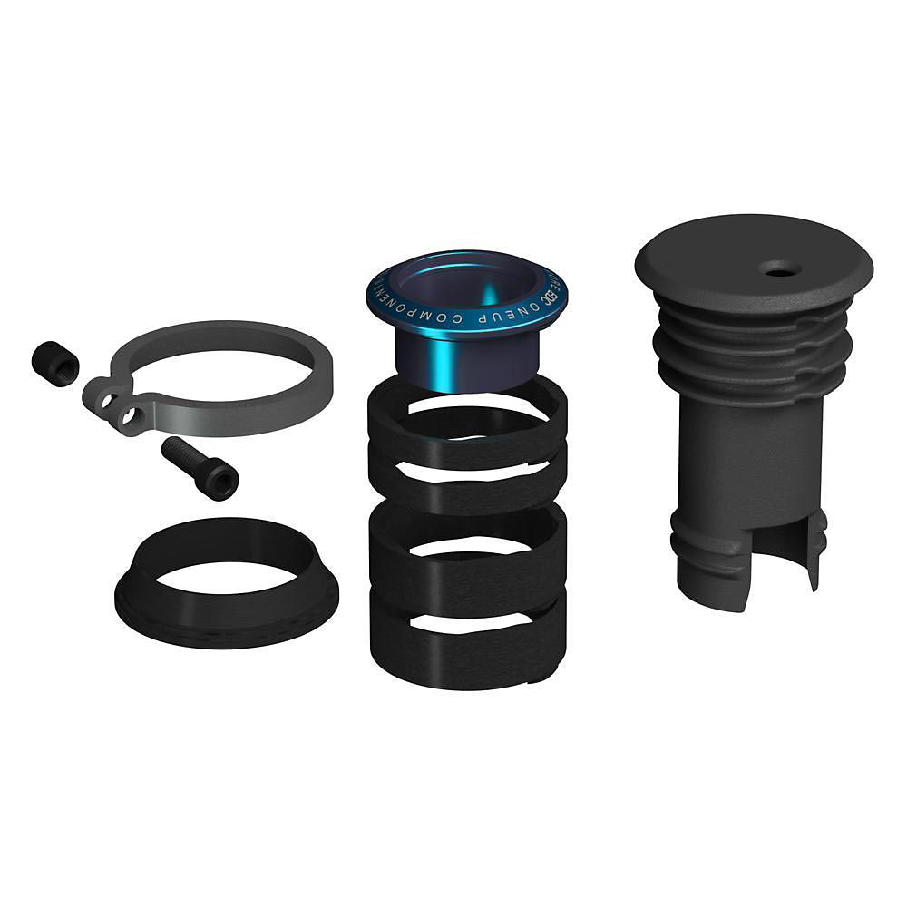OneUp Components EDC Stem Cap and Preload Kit - Bleu - 1.1/8, Bleu