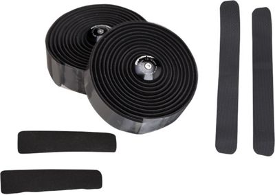 Spank Wing Bar Tape and Plugs - Black, Black