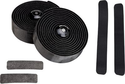 Spank Flare Bar Tape and Plugs - Noir, Noir