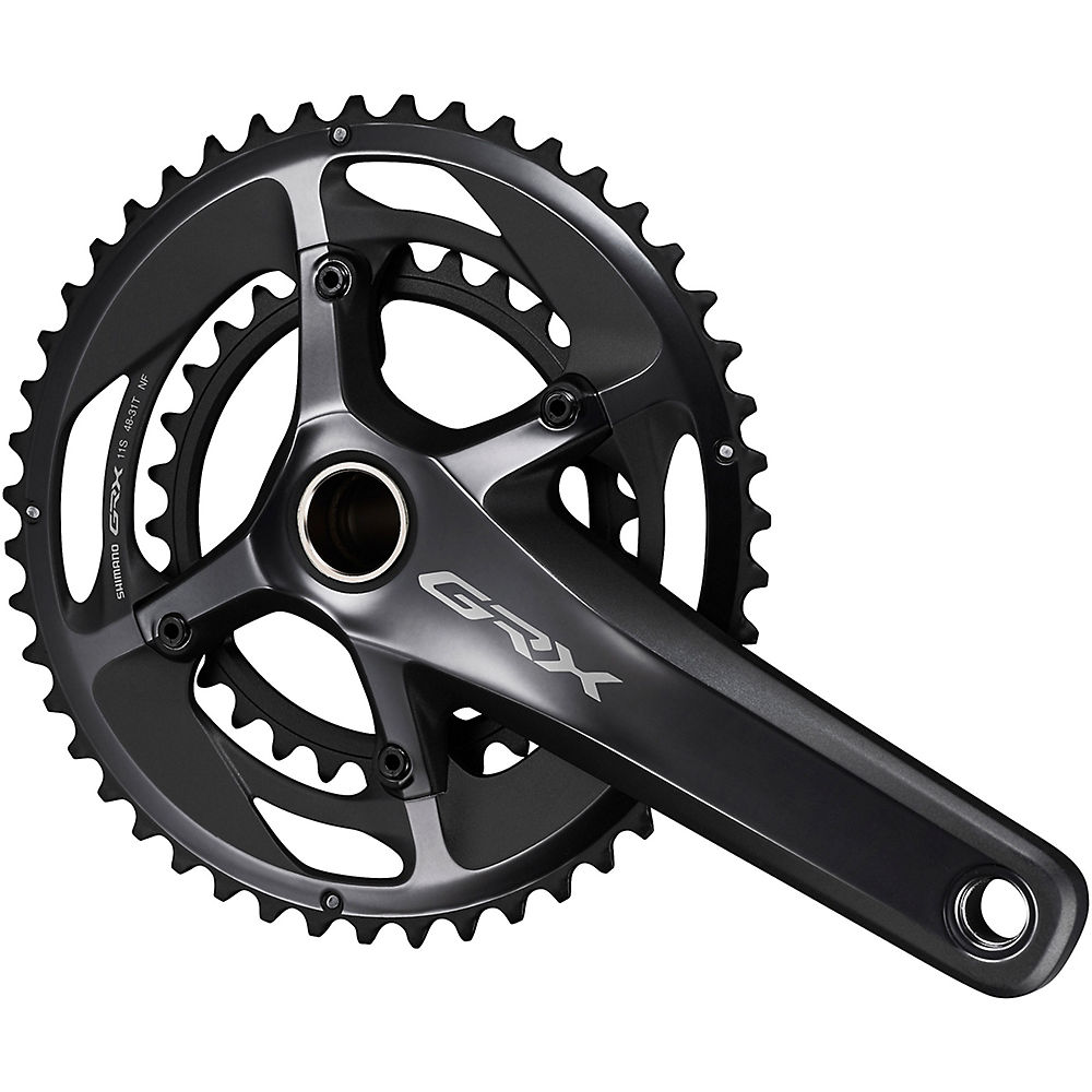 Shimano GRX 810 11 Speed Gravel Double Chainset - Noir - 48/31T, Noir
