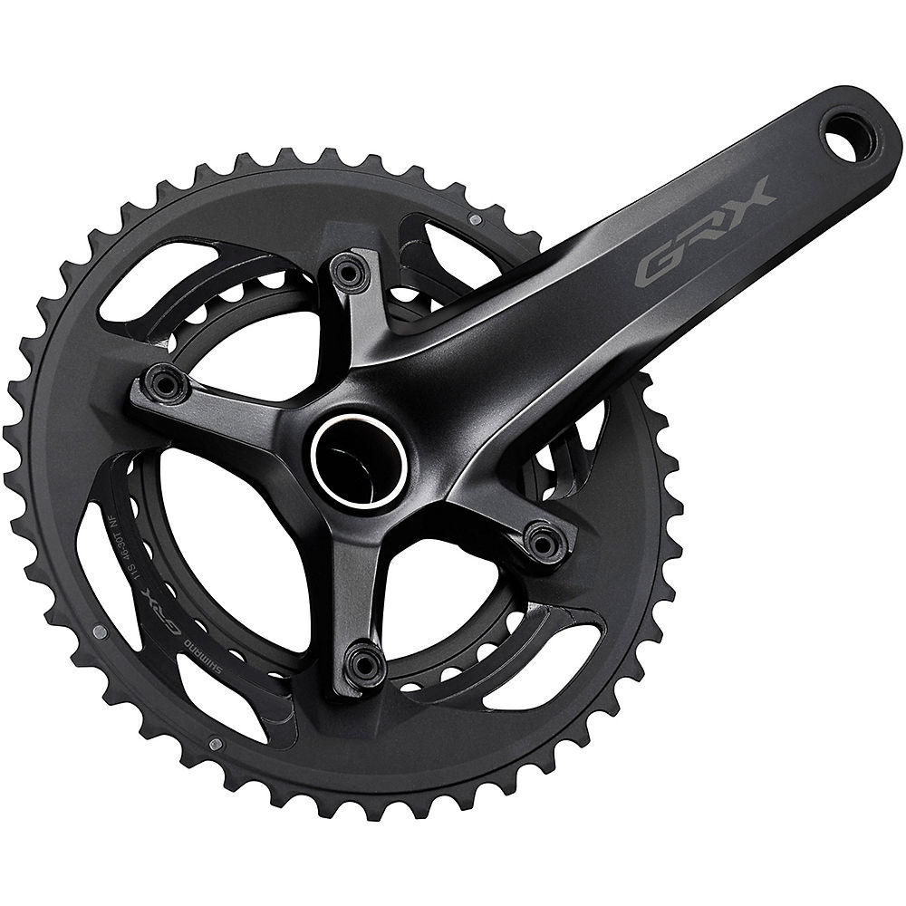 Pédalier Shimano GRX 600 (2 x 10 vitesses) - Noir - 46/30T, Noir