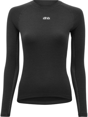 dhb Aeron Women's Winter LS Base Layer - Black - UK 12}, Black