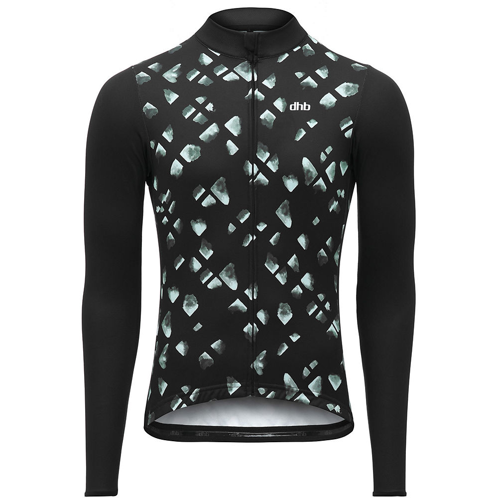 Maillot dhb Blok Slate (manches longues) - Noir-Gris - XS, Noir-Gris