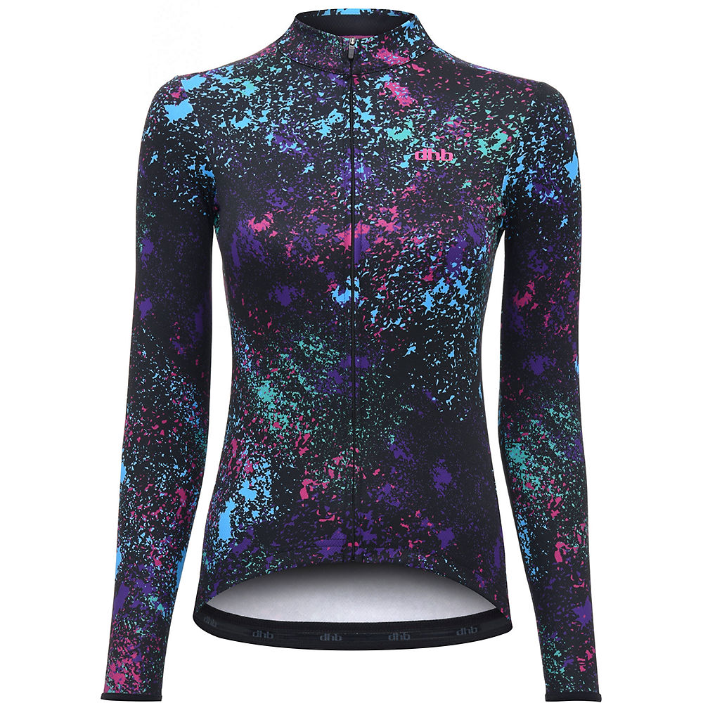 Maillot Femme dhb Blok Moss (manches longues) - Noir/Multi - UK 16