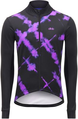 Veste dhb Blok Softshell Tie Dye (coupe-vent)  - Noir/Violet - XS, Noir/Violet