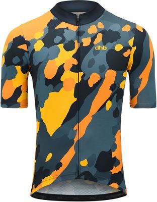 Maillot dhb Blok Maple (manches courtes) - Orange-Grey Camo - XS