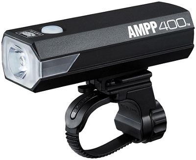 Cateye AMPP 400 Front Bike Light - Black, Black