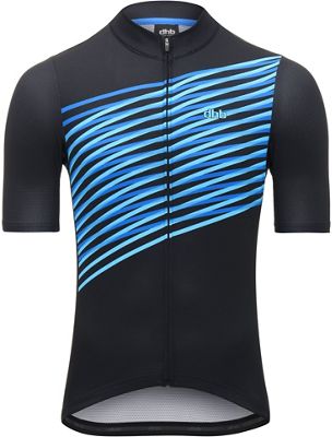 dhb Classic Short Sleeve Jersey - Crossing - Noir/Bleu