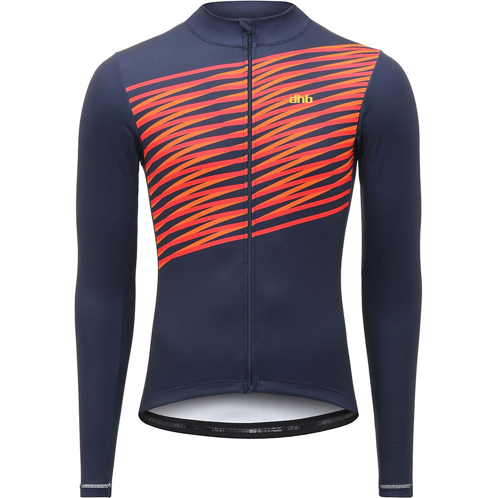 Maillot dhb Classic Crossing (manches longues) - Bleu marine/Rouge - XS, Bleu marine/Rouge