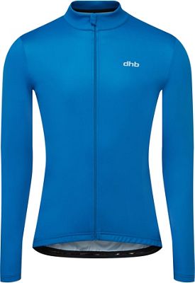 dhb Classic Long Sleeve Jersey - Plain - Blue - M}, Blue