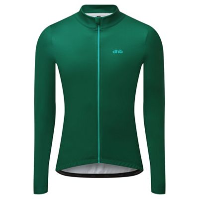 dhb Classic Long Sleeve Jersey - Plain - Forest Biome - S}, Forest Biome
