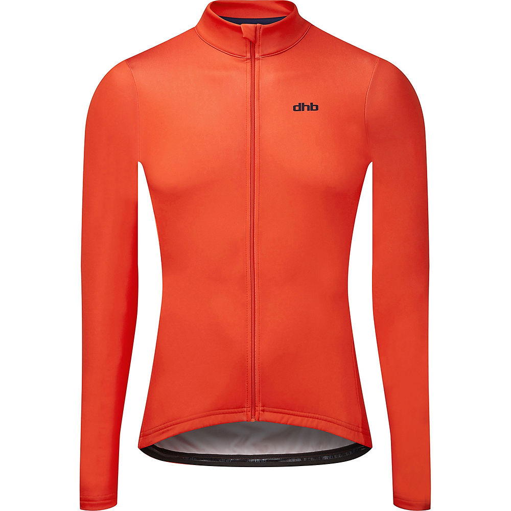 Maillot dhb Classic Plain (manches longues) - Orange - XL