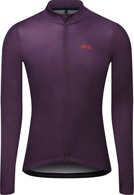 dhb Classic Long Sleeve Jersey - Plain - Purple Pennant - M}, Purple Pennant