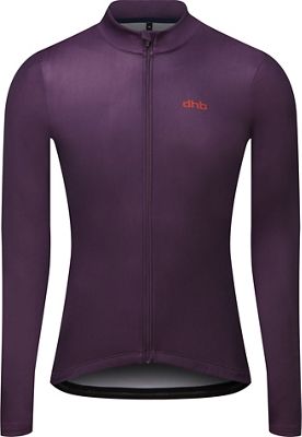 dhb Classic Long Sleeve Jersey - Plain - Purple Pennant - S}, Purple Pennant