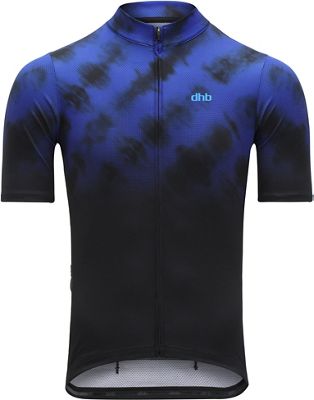 Maillot dhb Blok Indigo (manches courtes) - Noir/Bleu