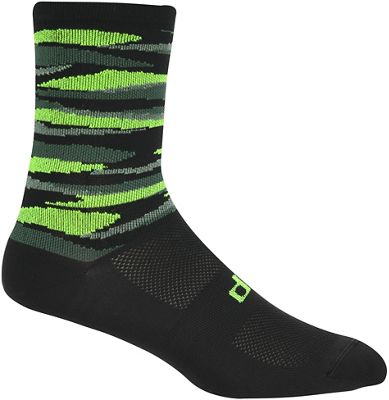 dhb Blok Sock - Forest Camo - Noir-Vert - XS, Noir-Vert