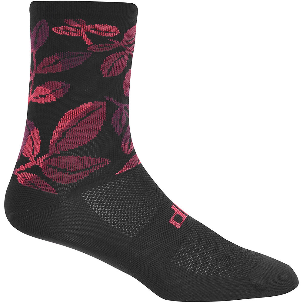 Chaussettes dhb Blok Bloom - Noir/Rouge - L/XL, Noir/Rouge