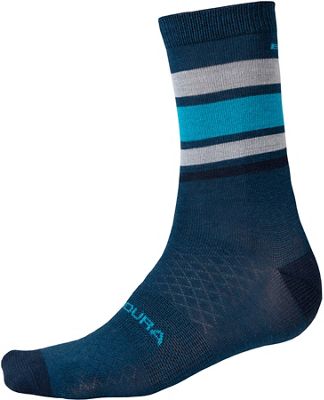 Endura BaaBaa Merino Stripe Sock II - Blueberry - L/XL/XXL}, Blueberry