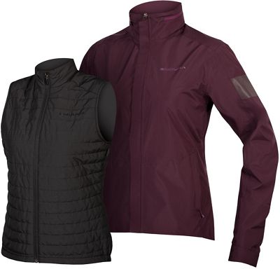 Endura Women's Urban 3-in-1 Jacket - Mulberry - L}, Mulberry