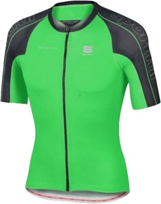 Sportful BodyFit Speedskin Jersey  - Green Fluo-Black, Green Fluo-Black