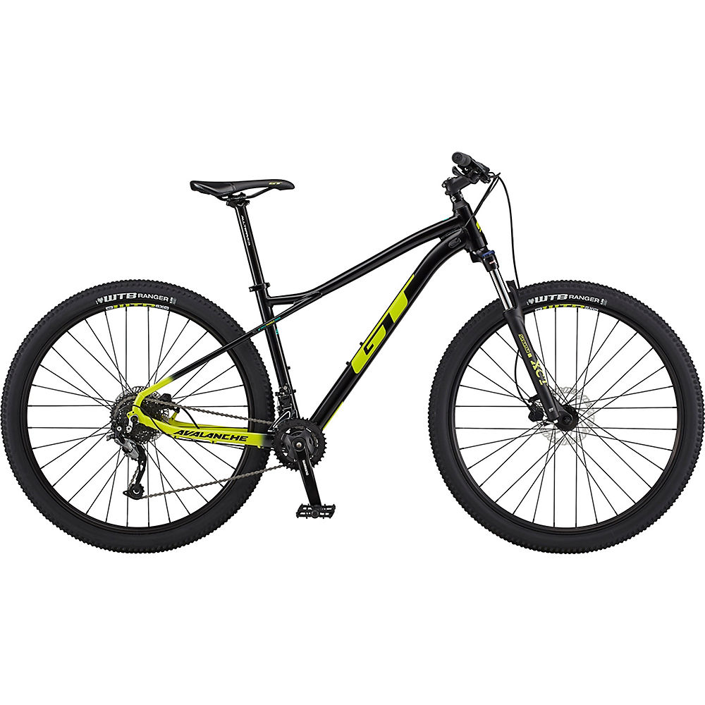 VTT semi-rigide GT Avalanche Sport 2020 - Black - Chartreuse Fade