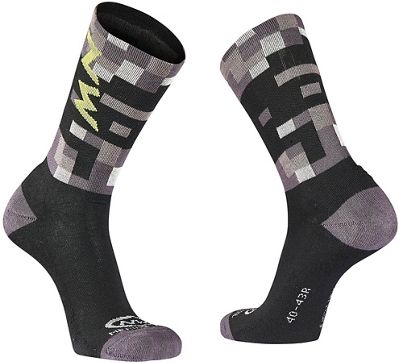 Northwave Core High Socks  - Gris/Jaune - L, Gris/Jaune