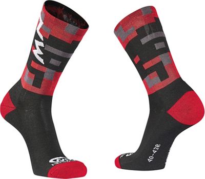 Northwave Core High Socks  - Rouge-Noir - M, Rouge-Noir