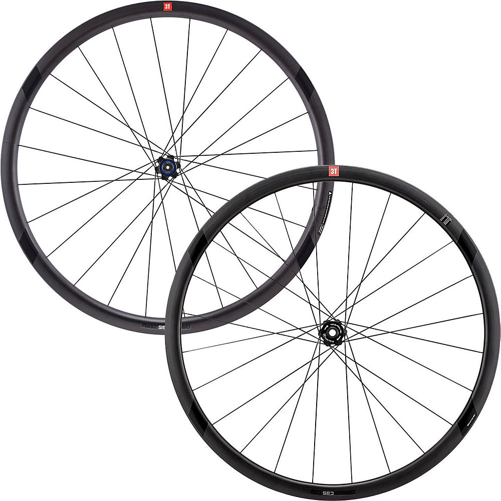 Paire de roues 3T R Discus C35 TR Team Stealth - Noir - Shimano