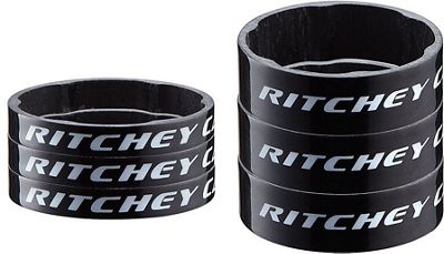 Ritchey WCS Carbon Headset Spacer Kit - Gloss Black, Gloss Black