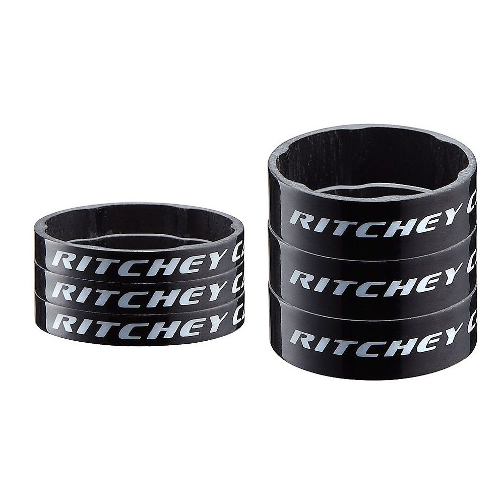 Ritchey WCS Carbon Headset Spacer Kit - Gloss Black, Gloss Black