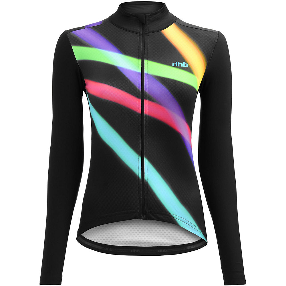 Maillot Femme dhb Aeron Speed Equinox - Noir/Multi - UK 8, Noir/Multi