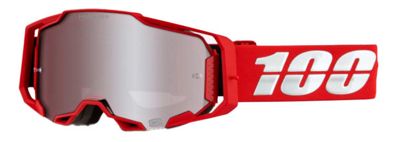 100% ARMEGA Goggle Genesis - Blue-Red Lens  - rosso, rosso