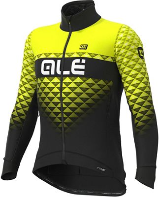 Alé Hexa Stretch Jacket - Black Fluo Yellow - XXXL