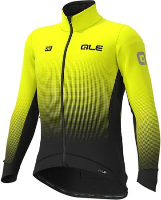 Alé Dots Stretch Jacket - Black Yellow Fluo - M