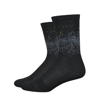 Defeet Aireator 6 Barnstormer Firefly Socks - Noir, Noir