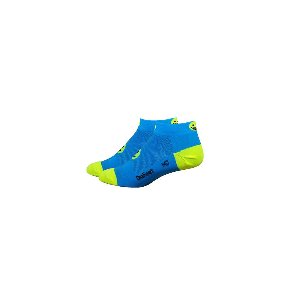 Defeet Aireator 1Miley Process Socks - Bleu/Jaune