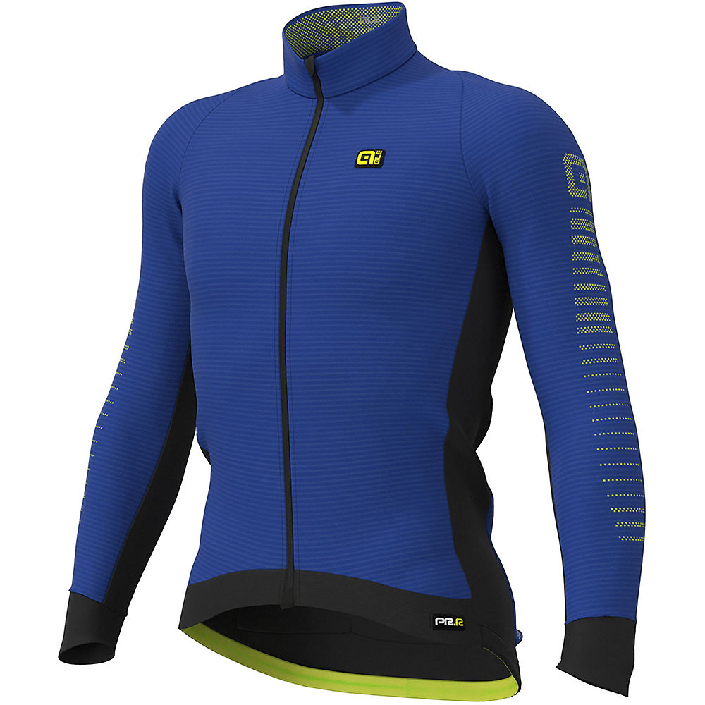 Alé Thermo Road Jersey - Blue Fluo Yellow