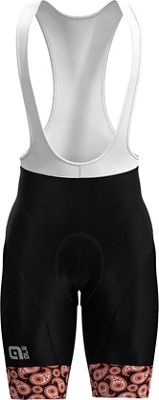 Alé Paisley Print Bib Shorts - Noir-Orange