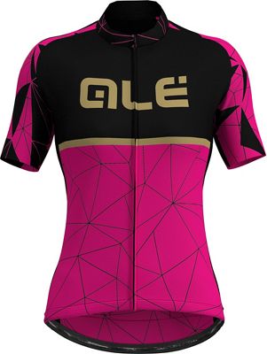 Alé Prime Geo Patterns Women's SS Jersey - Rose/Noir - XS