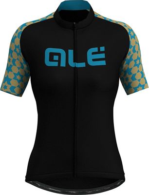 Alé Women's Prime Retro Tile SS Jersey - Noir/Bleu
