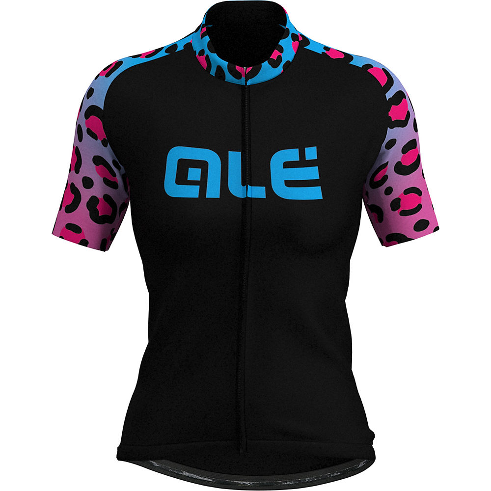 Alé Women's Prime Hyper Leopard SS Jersey - Bleu/Rose - XS
