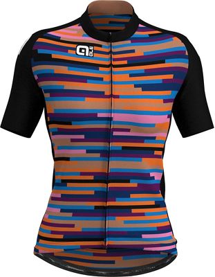 Alé Women's Prime Digi Stripe SS Jersey - Pink Multi