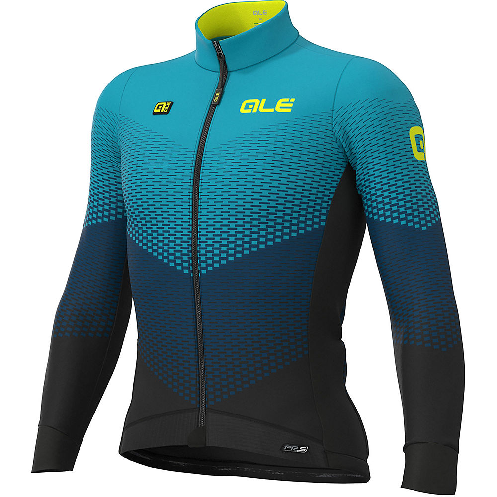 Maillot Alé Delta Micro (manches longues) - Black Petrol Turq - XXXL